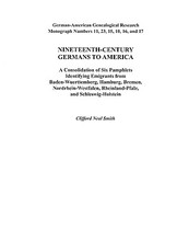 Nineteenth-Century Germans to America