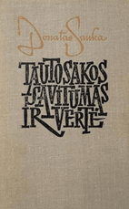 Tautosakos savitumas ir vertė