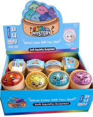 Antistresinis žaislas SQUISHY BUN „Squishy Dumpling Glitters“, 5,5 cm, 1 vnt.