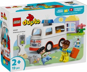 DUPLO 10447 Greitosios pagalbos automobilis ir vairuotojas