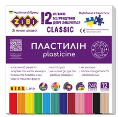 Plastilinas CLASSIC KIDS Line 12sp 240g