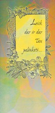 Dvigubas atvirukas su tekstu