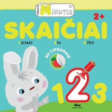Kiškutis Mikutis. Skaičiai. Vienas du trys