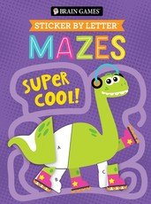 Brain Games - Sticker by Letter - Mazes: Super Cool!