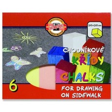Kreida spalvota piešimui ant asfalto KOH-I-NOOR 6 sp.