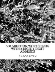 500 Addition Worksheets with 2-Digit, 1-Digit Addends