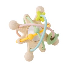 NATTOU Silikoninis barškutis „Galaktika", rudas