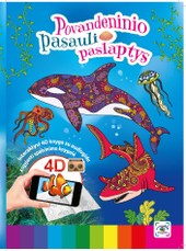 Povandeninio pasaulio paslaptys: atgyjanti spalvinimo knygelė