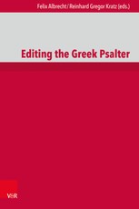 Editing the Greek Psalter