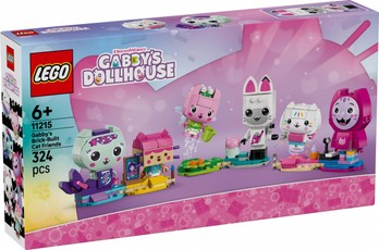 Blocks Gabby's Dollhouse 11215 — kačių draugai, konstruktorius (statomas iš kaladėlių)