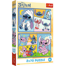 TREFL DISNEY STITCH Dėlionių rinkinys, 2 x 70 det.