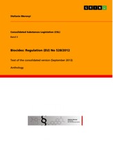 Biocides: Regulation (EU) No 528/2012