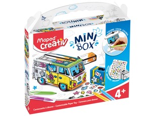 Konstruktorius - spalvinimo rinkinys MAPED MINI BOX mikroautobusas
