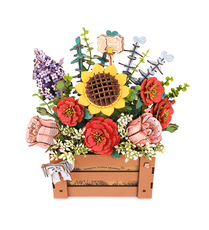 Medinis konstruktorius ROBOTIME „Wooden Bloom Box 3D“, 658 dalys