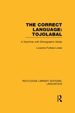 Furbee-Losee, L: Correct Language, Tojolabal (RLE Linguistic