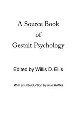 A Source Book of Gestalt Psychology