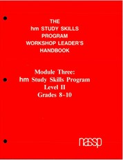 Workshop Leader's Handbook: Level II Grades 8-10