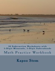 30 Subtraction Worksheets with 1-Digit Minuends, 1-Digit Subtrahends