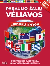 Pasaulio šalių vėliavos. Lipdukų knyga
