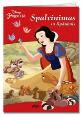 Princesė. Spalvinimas su lipdukais