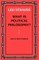 What Is Political Philosophy? and Other Studies