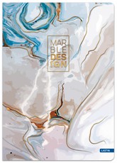 Knyga A5 96lap 70g linija MARBLE