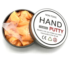 Išmanusis plastilinas su magnetu (oranžinis-auksinis)