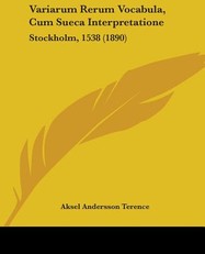 Variarum Rerum Vocabula, Cum Sueca Interpretatione