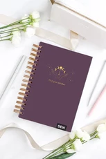 Taškuota užrašinė kietu viršeliu „Magija“