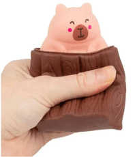 Antistresinis žaislas „Kapibara kelme“, 6 cm