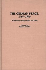 The German Stage, 1767-1890