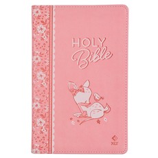 NLT Keepsake Holy Bible for Baby Girls Baptism Easter, New Living Translation, Pink