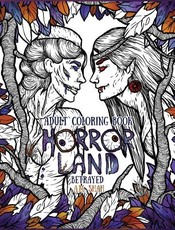 Adult Coloring Book Horror Land