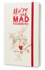 Moleskine užrašų knygelė Alice's Adventures in Wonderland (lapai linijomis, 13x21)