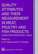Quality Attributes and Their Measurement in Meat, Poultry and Fish Products