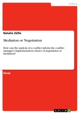 Züfle, N: Mediation or Negotiation