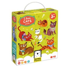 Lavinamasis žaidimas „I Love Cats Puzzle“