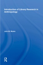 Introduction To Library Research In Anthropology