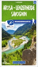 Arosa - Lenzerheide - Savognin 35 Wanderkarte 1:40 000 matt laminiert