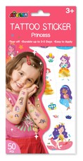 AVENIR Priklijuojamos tatuiruotės „Princesės“