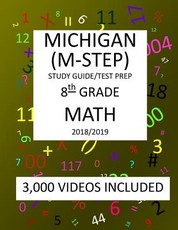 8th Grade MICHIGAN M-STEP 2019 MATH Test Prep