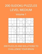 200 Sudoku Puzzles Level Medium Volume 1