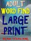 Adult Word Find Large Print