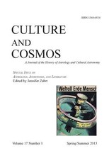 Culture and Cosmos Vol 17 Number 1