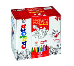 Dėlionė-rinkinys Nuspalvink pats CARIOCA (36 flomasteriai)