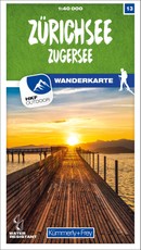 Zürichsee - Zugersee 13 Wanderkarte 1:40 000 matt laminiert