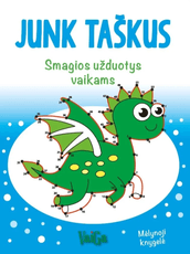 Junk taškus. Smagios užduotys vaikams. Mėlynoji knygelė