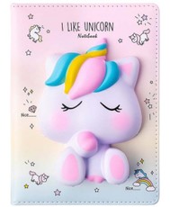 Užrašų knygelė SQUISHY „Unicorn“, 128 lapų