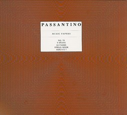 Passantino Music Papers, No. 79, 8 Stave Spiral Book