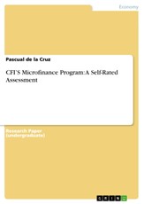 CFI'S Microfinance Program: A Self-Rated Assessment